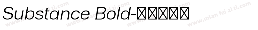 Substance Bold字体转换